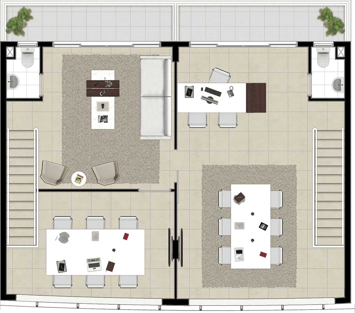 Planta duplex superior