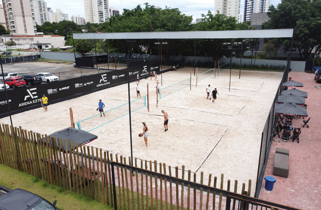 Arena de Beach Tennis com nove quadras é a mais nova atração do