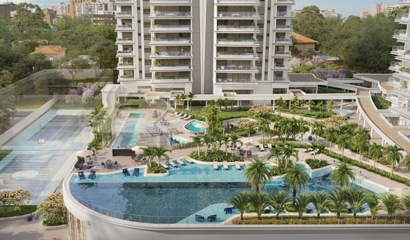 PERSPECTIVA ILUSTRADA DA MASTERPLAN - LAZER