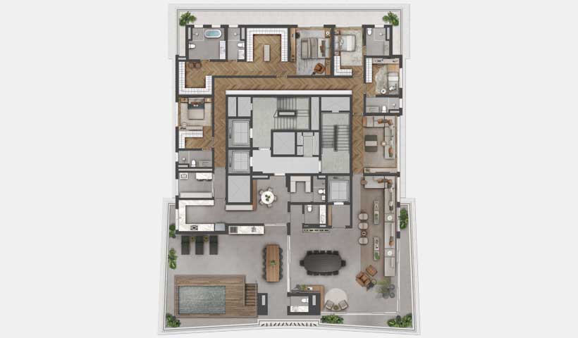 Lindenberg Vista Brooklin – Penthouse 520 m²