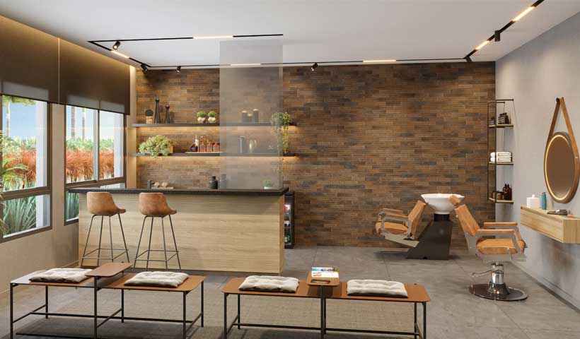 PERSPECTIVA ILUSTRADA DO BARBER SHOP