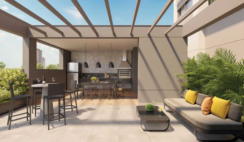 PERSPECTIVA ILUSTRADA DA CHURRASQUEIRA