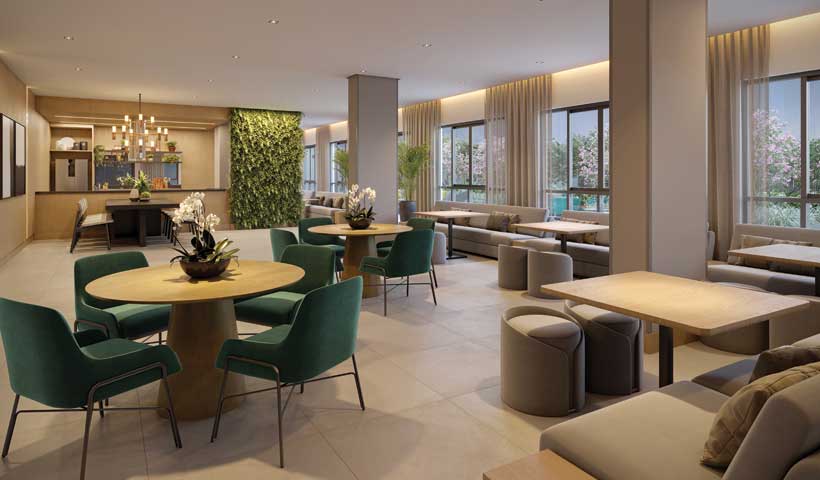 PERSPECTIVA ILUSTRADA DO SALÃO DE FESTAS