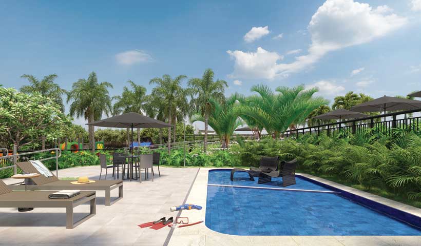 PERSPECTIVA ILUSTRADA DA PISCINA INFANTIL