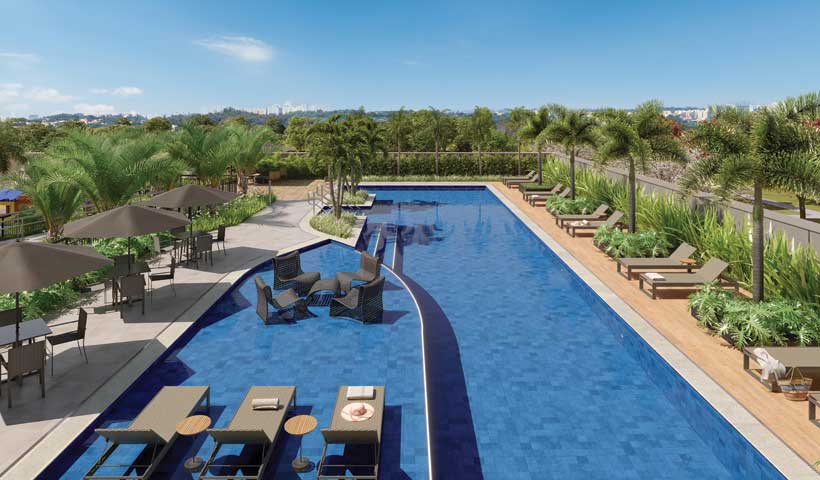 PERSPECTIVA ILUSTRADA DA PISCINA RAIA