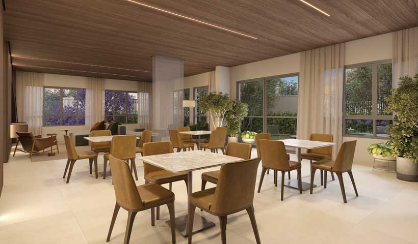 PERSPECTIVA ILUSTRADA DO SALÃO DE FESTAS