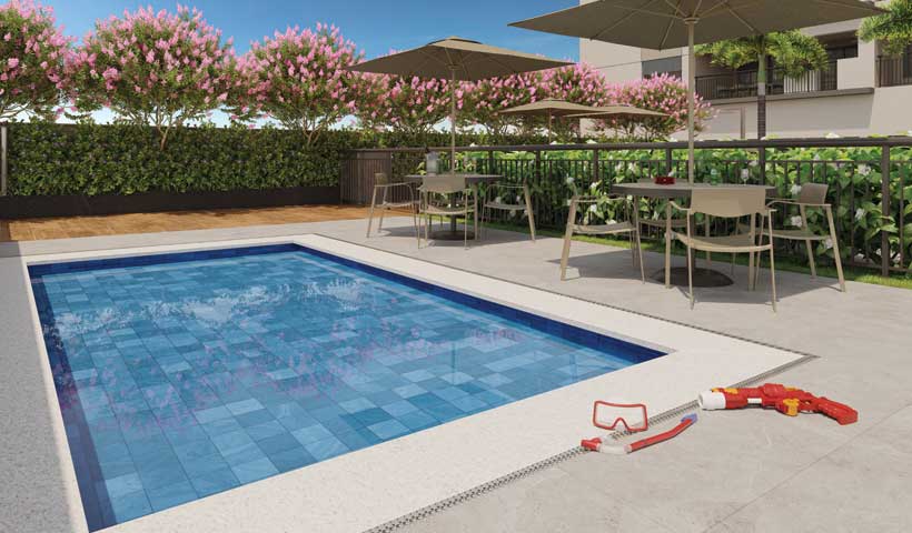 PERSPECTIVA ILUSTRADA DA PISCINA INFANTIL