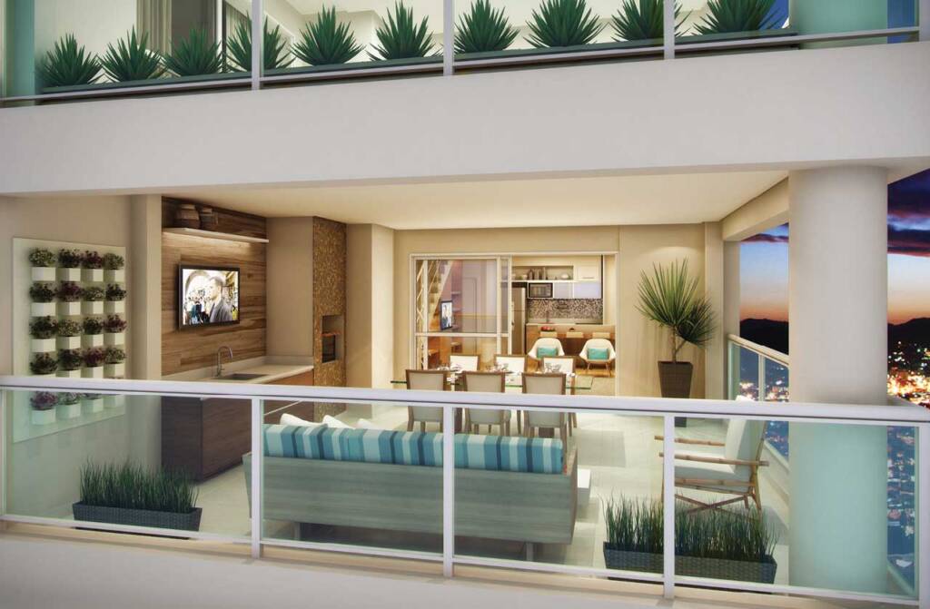 Apartamento garden com horta