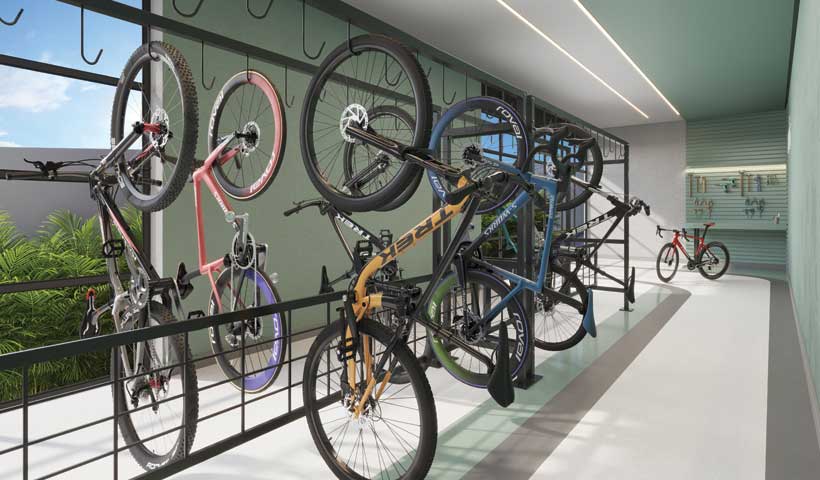 PERSPECTIVA ILUSTRADA DO BICICLETÁRIO