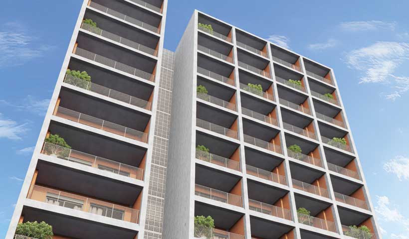 PERSPECTIVA ILUSTRADA DO DETALHE DA FACHADA