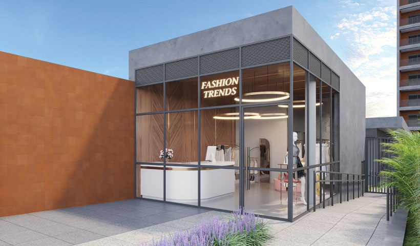 PERSPECTIVA ILUSTRADA DA LOJA CAPOTE VALENTE