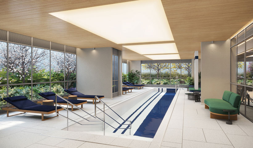 PERSPECTIVA ILUSTRADA DA PISCINA COBERTA