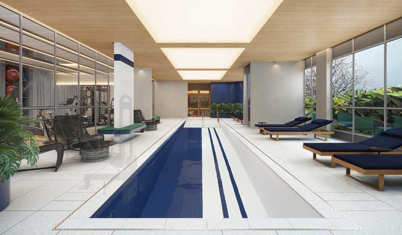 PERSPECTIVA ILUSTRADA DA PISCINA COBERTA