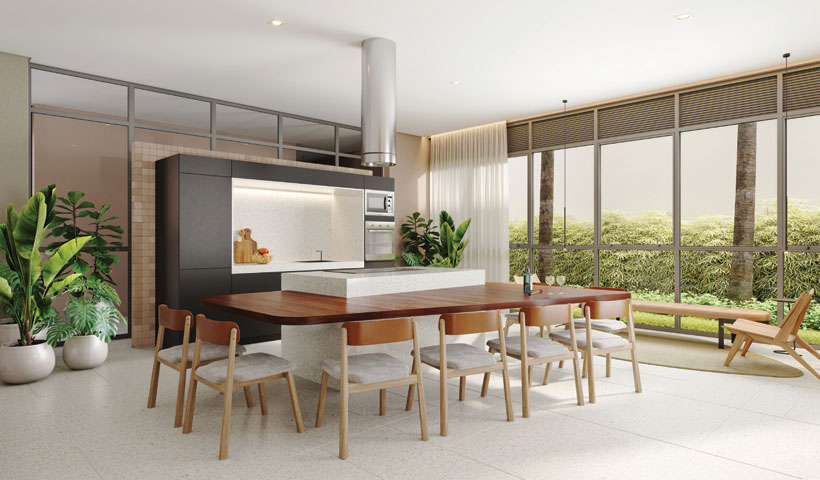 PERSPECTIVA ILUSTRADA DO ESPAÇO GOURMET