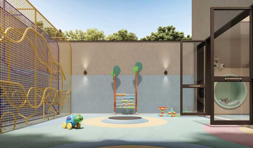 Perspectiva ilustrada do playground