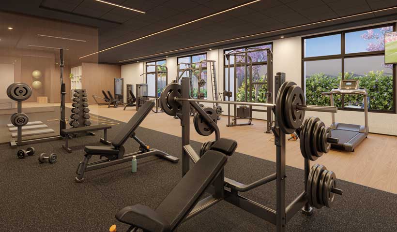 Perspectiva ilustrada - Fitness Musculação