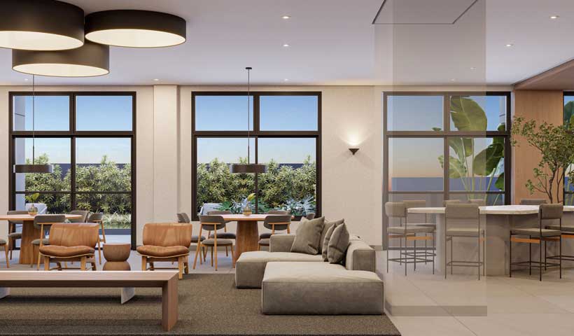 Perspectiva ilustrada - Coliving
