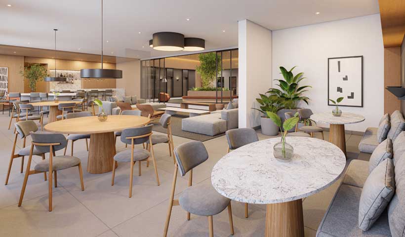 Perspectiva ilustrada - Coliving