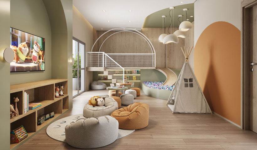 Perspectiva ilustrada da Brinquedoteca