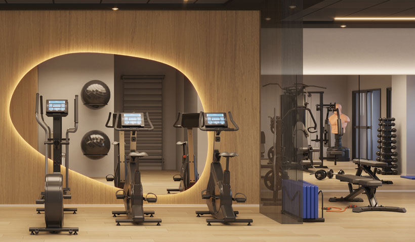 Perspectiva ilustrada do Fitness