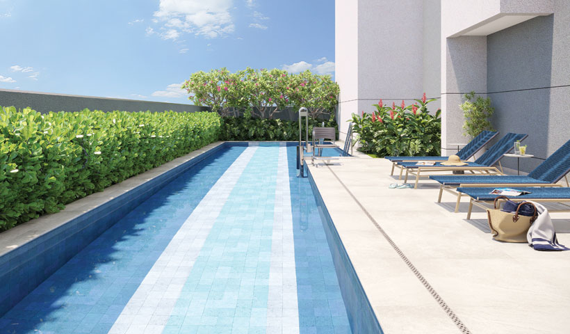 Perspectiva ilustrada da Piscina Adulto