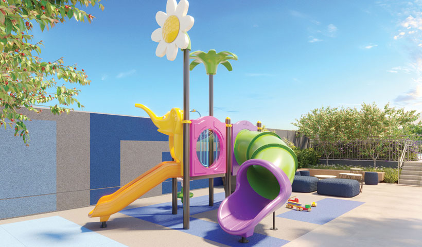 Perspectiva ilustrada do Playground