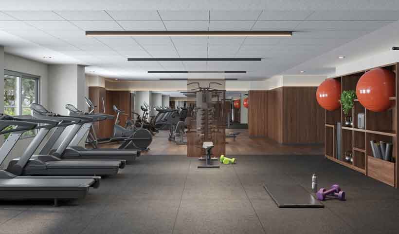 Perspectiva ilustrada do Fitness