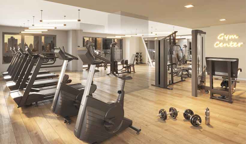 Perspectiva ilustrada do fitness