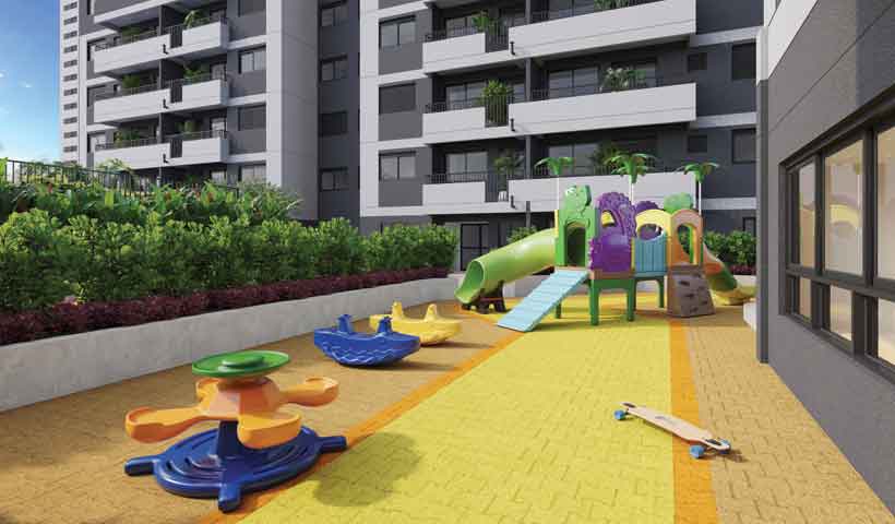 Perspectiva ilustrada do playground