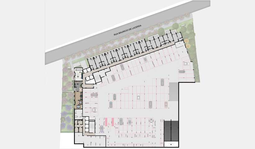 Implantação do 1° Subsolo