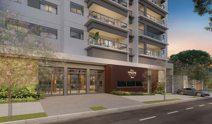 Perspectiva ilustrada da portaria