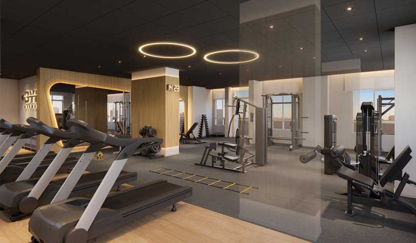 Perspectiva ilustrada do fitness