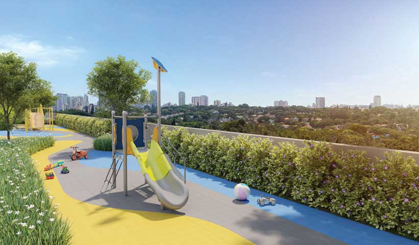 Perspectiva ilustrada do playground