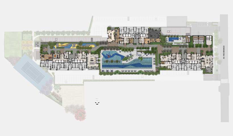 Implantação 3º pavimento - lazer