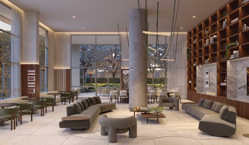 SALÃO DE FESTAS (Térreo) | Perspectiva ilustrada