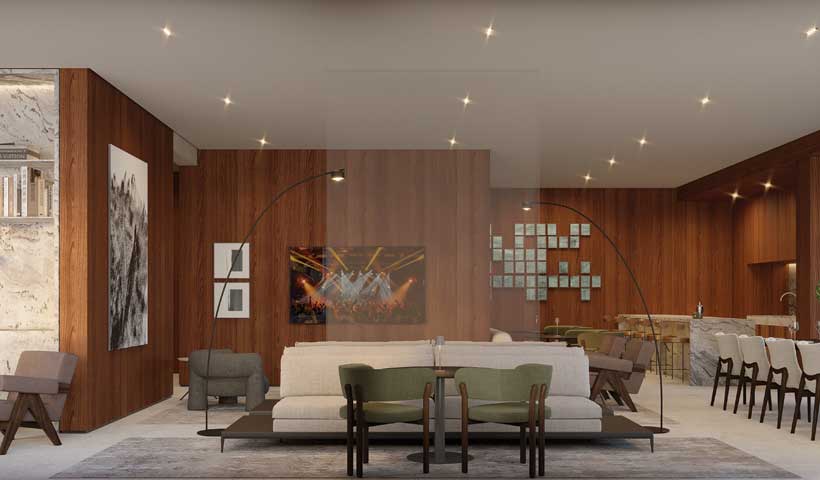 SALÃO DE FESTAS (4° pavimento) | Perspectiva ilustrada