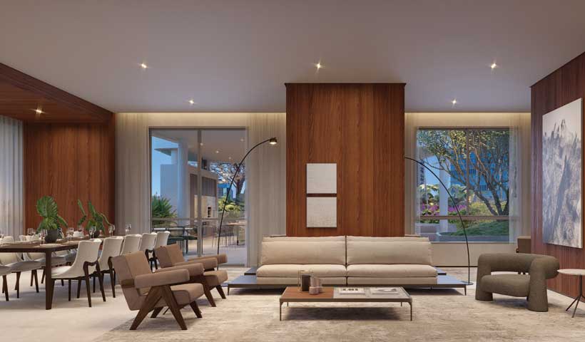 SALÃO DE FESTAS (4° pavimento) | Perspectiva ilustrada