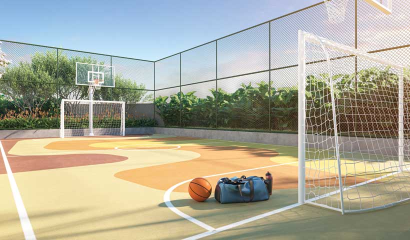 QUADRA DE ESPORTES | Perspectiva ilustrativa
