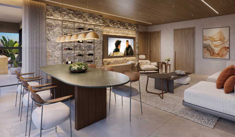 TERRAÇO DO APTO. OPÇÃO DE 136 M² | Perspectiva ilustrada