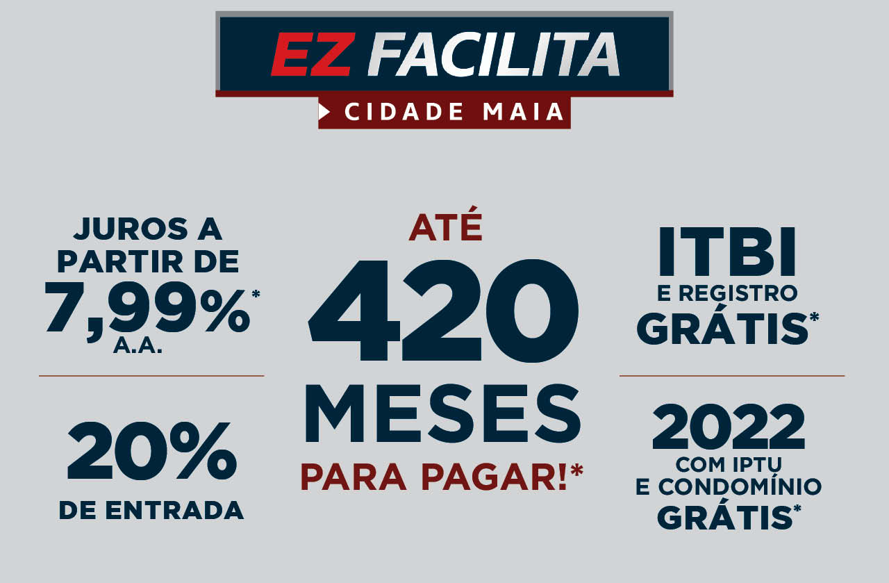 Conheça o Cidade Maia, um condomínio que oferece qualidade de vida e total mobilidade