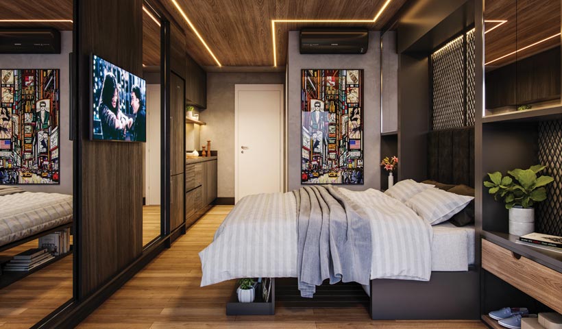 air brooklin – studio de 32 m² com sugestão de decoração - final 16