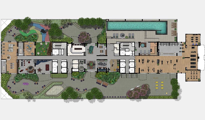 air brooklin – implantação do 5º pavimento