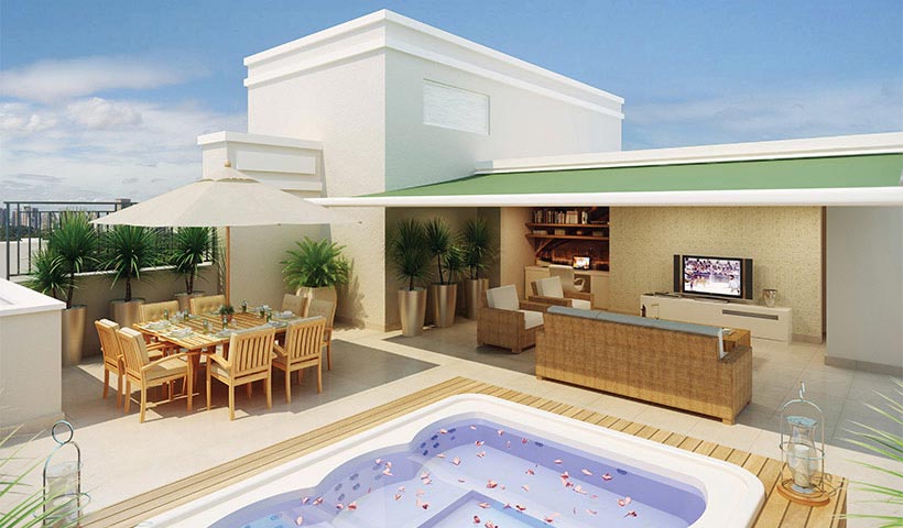 Chateau Monet – Cobertura de 105 m²