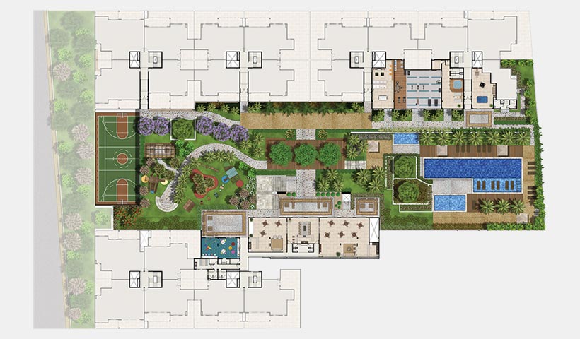 Chateau Monet – Implantação ampliada