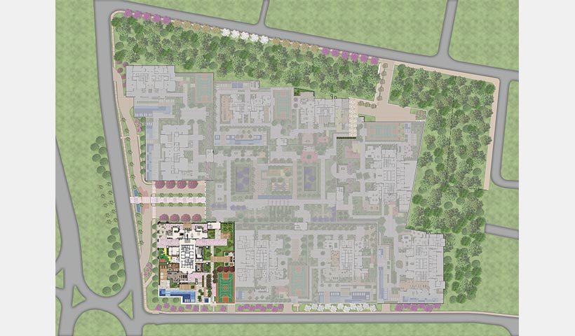 Alameda – Fotomontagem da região com implantação