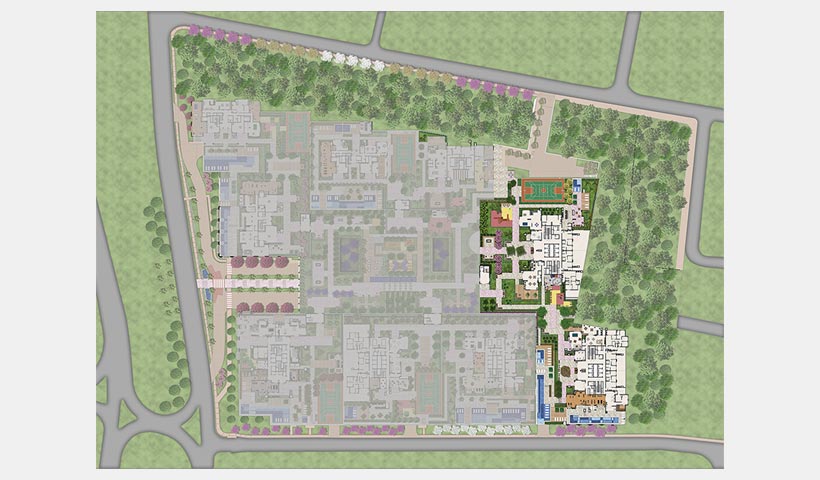 Botânica – Fotomontagem da região com implantação
