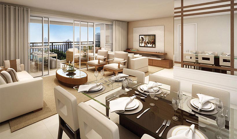 Jardim – Living de 122 m²