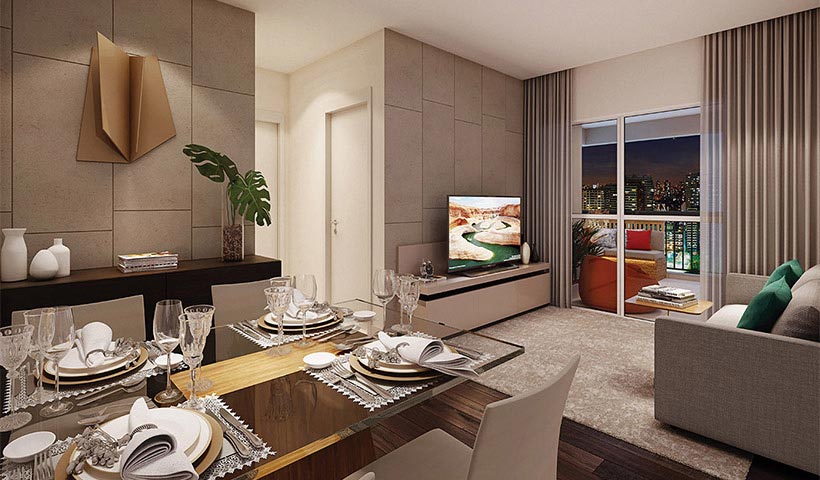 Clima São Francisco – Living de 66 m²