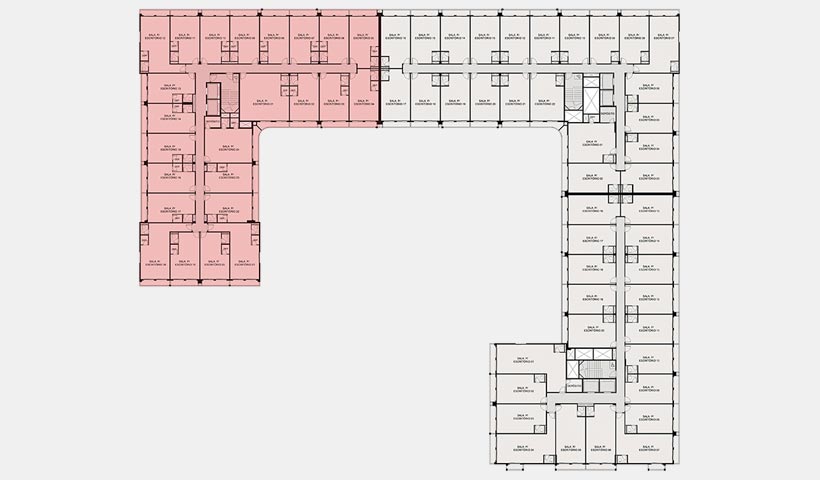 GreenWork – Ref localização Planta pavimento bloco C