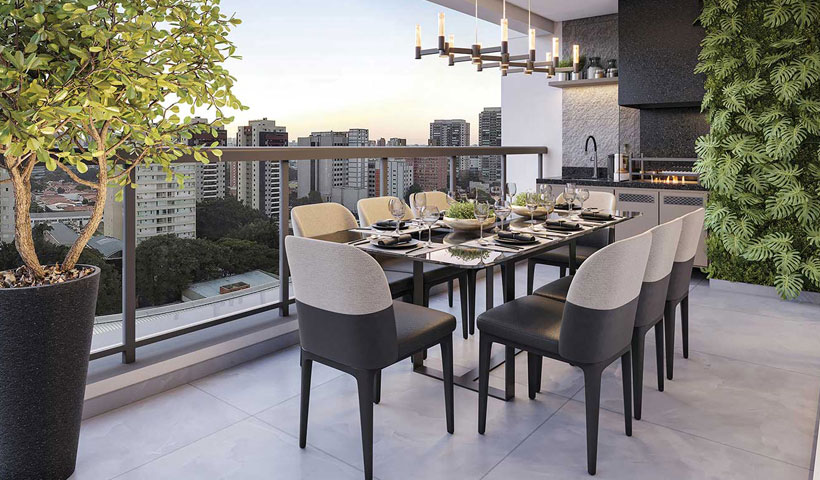 Haute Brooklin – Terraço do Apto. de 138 m²